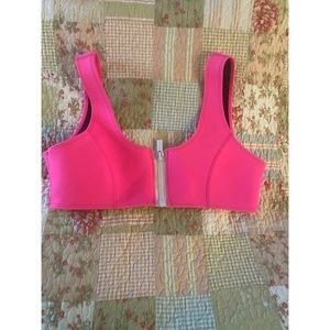 NWOT Hoaka Neon Pink Bikini Top